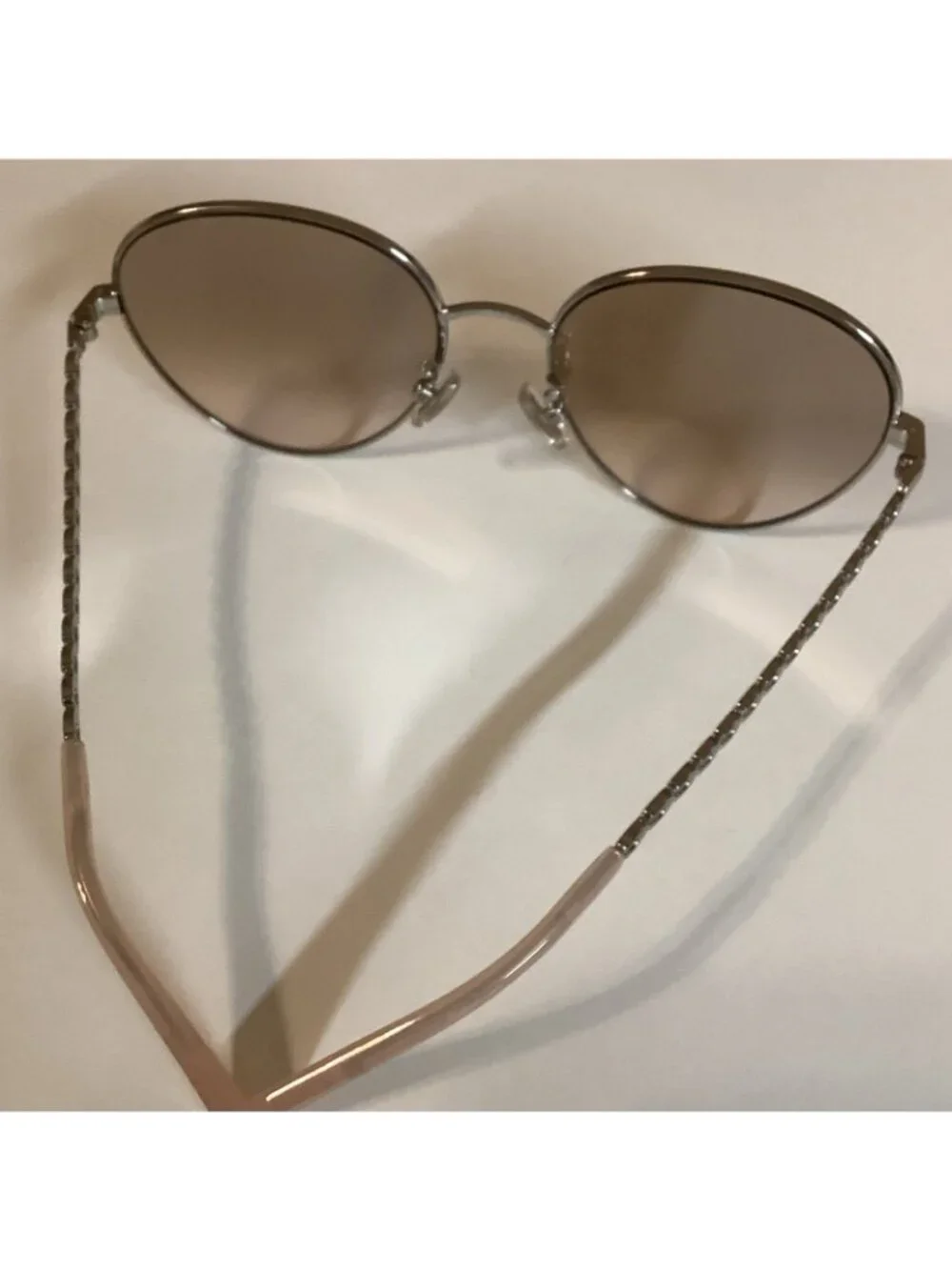 Coach 0HC7114 90018Z Silver Aviator Full Rim Sunglasses